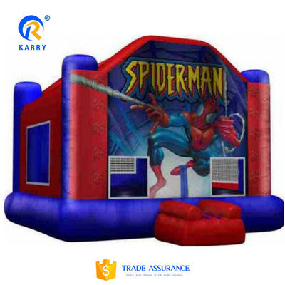 Couleur personnalisée en PVC Spider-Man Château gonflable pour enfants