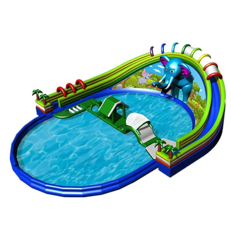 Conception extérieure Grand château gonflable pour enfants Parcs de jeux Parfait pour un hôtel de villégiature