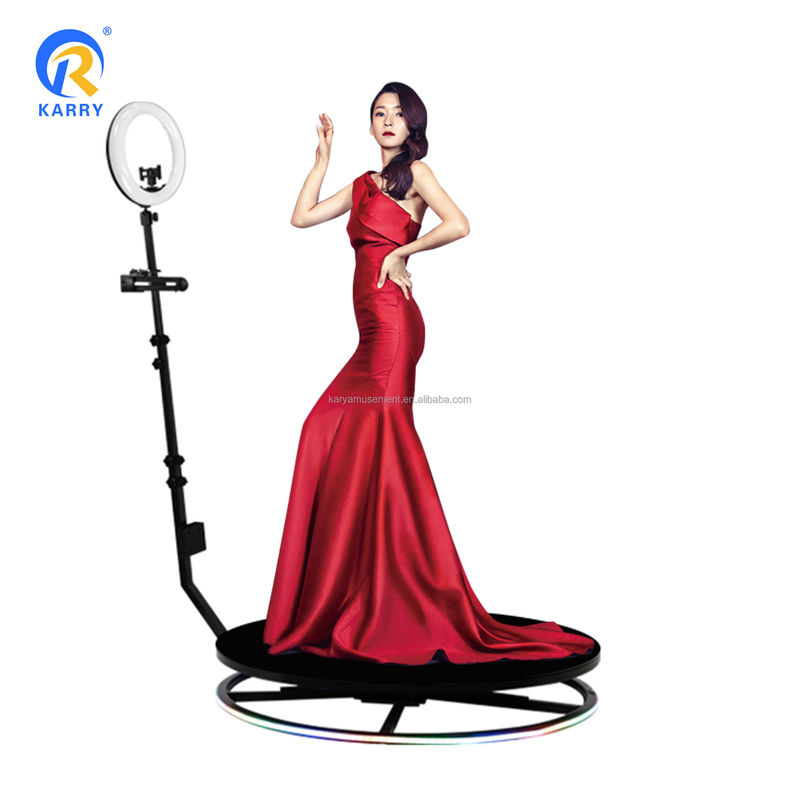 Photo booth vidéo 360 automatique avec caméra Ipad Led Parfait pour les événements et les fêtes