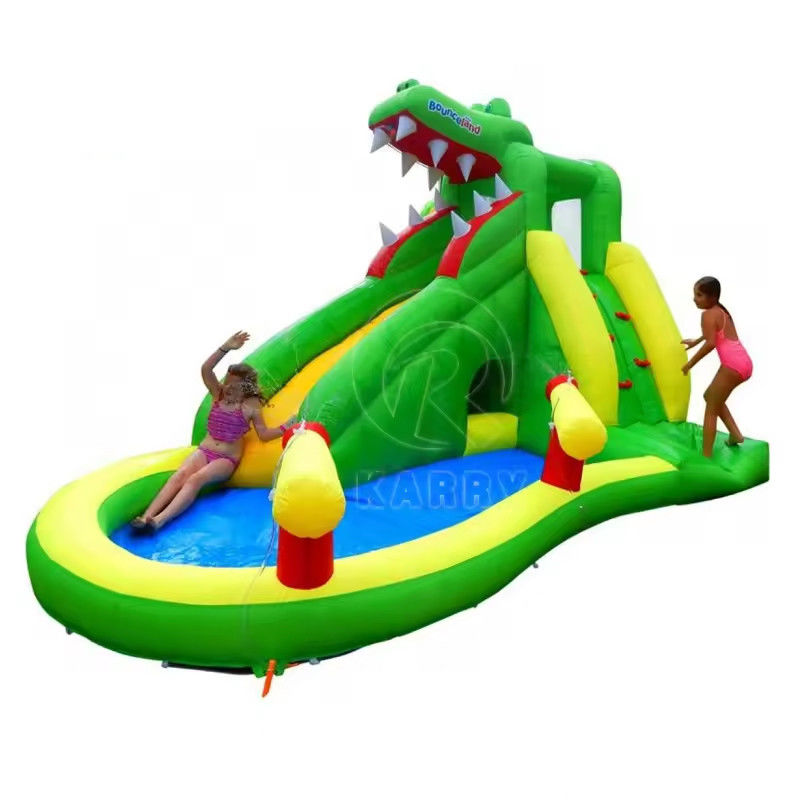 Matériau PVC Jeu pour enfants en plein air Petit parc aquatique gonflable Jeux avec et 5-10 passagers