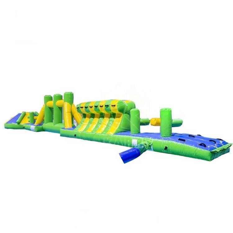 Certifié CE 16m Aqua Run Course Obstacle personnalisé Design coloré pour le parc aquatique