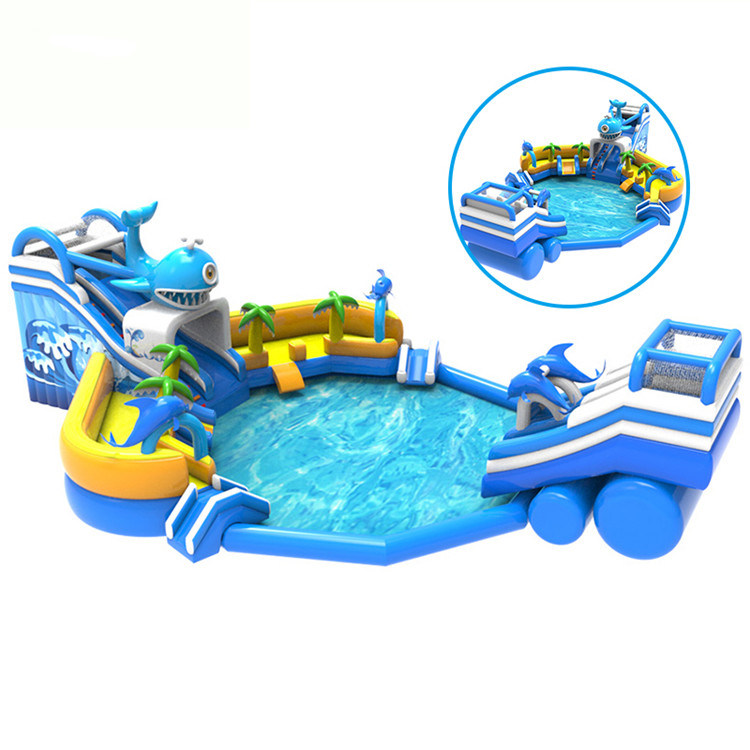 Piscine gonflable combo ronde piscine parc aquatique pour les enfants