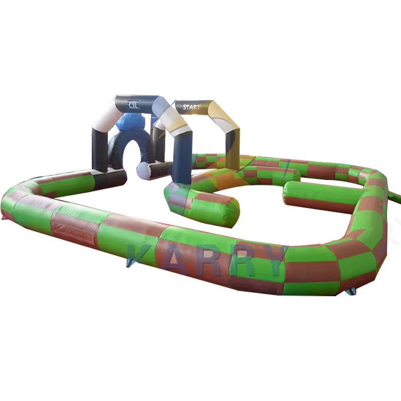 Amusement Impression numérique PVC pneu gonflable pare-chocs piste de voiture pour le plaisir intérieur ou extérieur