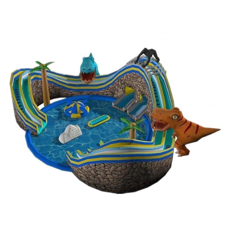 Améliorez votre parc d'attractions avec notre piscine surdimensionnée et notre toboggan gonflable