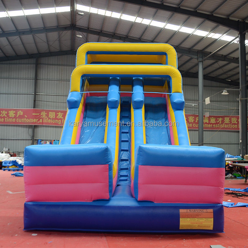 Impression numérique de qualité commerciale PVC Aqua Park toboggan à 2 voies pour adultes et enfants