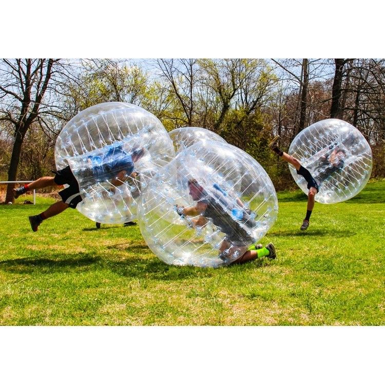CE 220v ou 110v Jouet gonflable PVC/TPU 1,5 m de diamètre Boule de pare-chocs transparente pour enfants