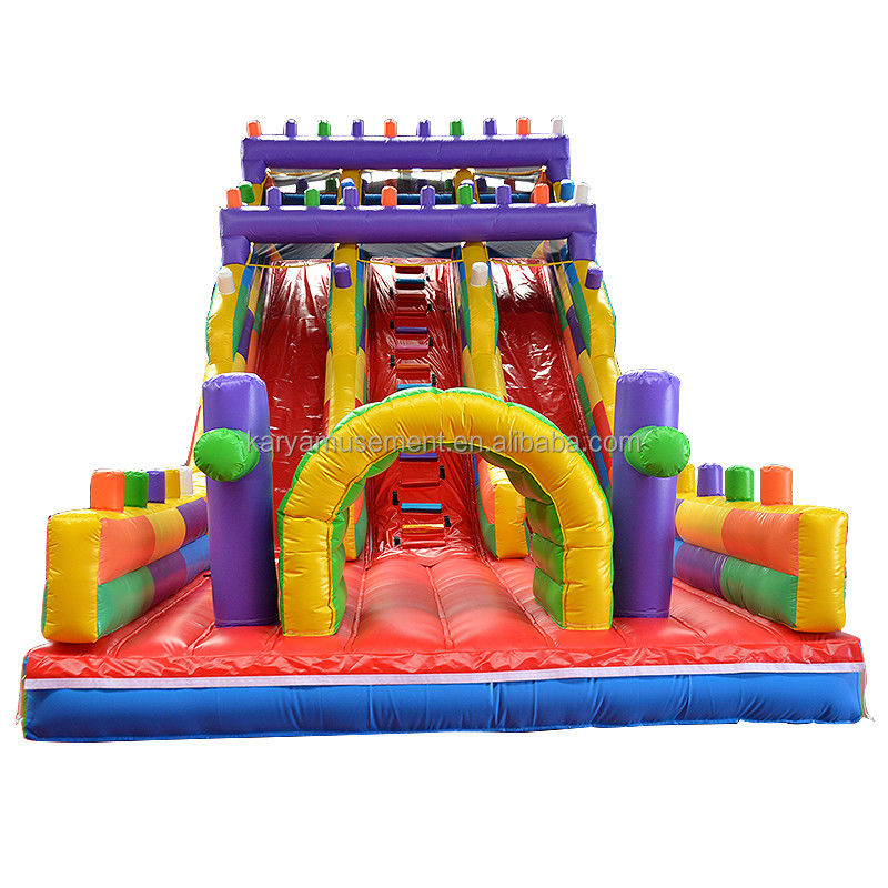 Bloc de construction gonflable de 2 voies de 19 pieds de large pour enfants