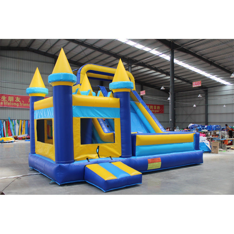 Bouncer gonflable pour enfants de couleur personnalisée avec souffleur et glissement de qualité commerciale
