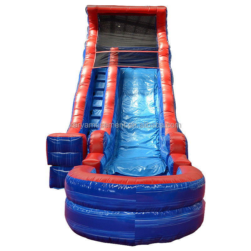 Jouets aquatiques gonflables commerciaux 9x3m ou parc aquatique de taille personnalisée avec piscine et toboggans