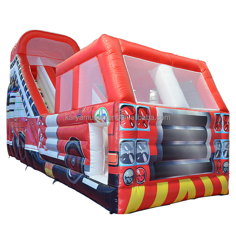 Impression numérique Populaire Red Fire Truck Slide sec ou humide pour enfants et adultes