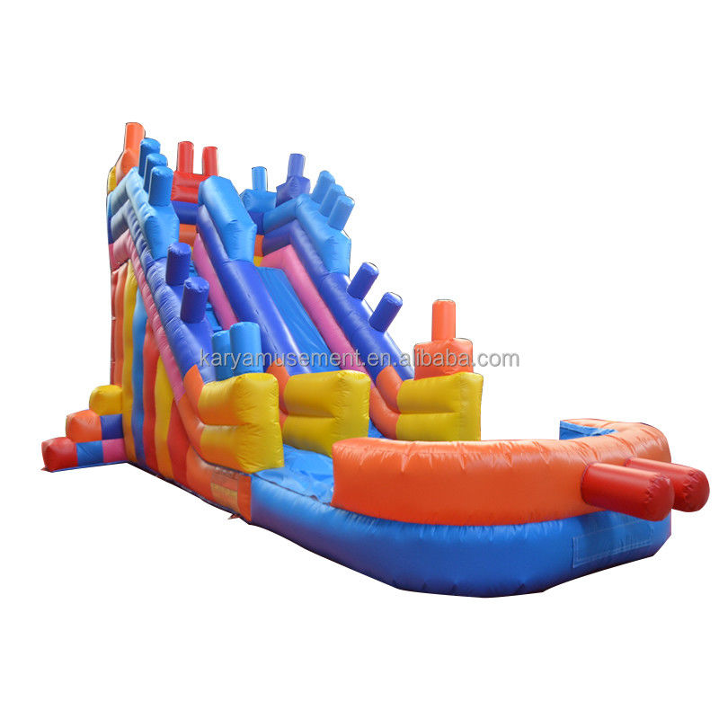 2023 Inflatables extérieurs personnalisés en PVC Blocs de construction colorés Glissière à saut en l'air