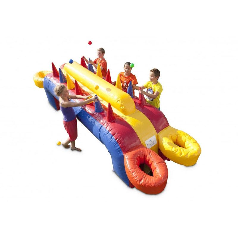 Jeu de course de ballon gonflable en PVC commercial portable pour un carnaval interactif drôle
