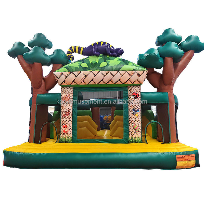 Fête pour enfants Maison gonflable extérieure avec glissière Expédition maritime / aérienne / express