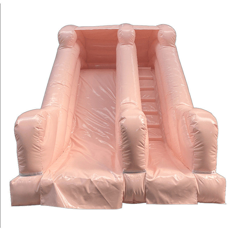 Slide gonflable en PVC à couleur chocolatée, sec ou humide, pour la location de fêtes