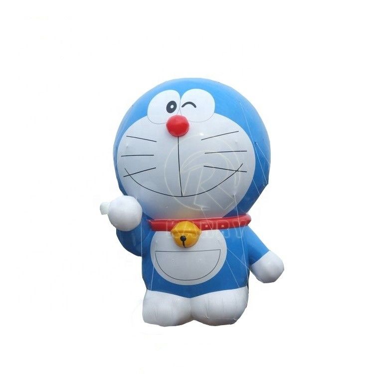 Doraemon gonflable coloré sur mesure avec souffleur d'air et accessoires