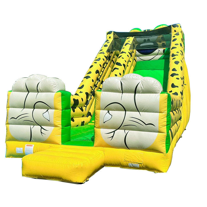 Impression numérique Léopard jaune Impression gonflable rebondisseur pour enfants et adultes