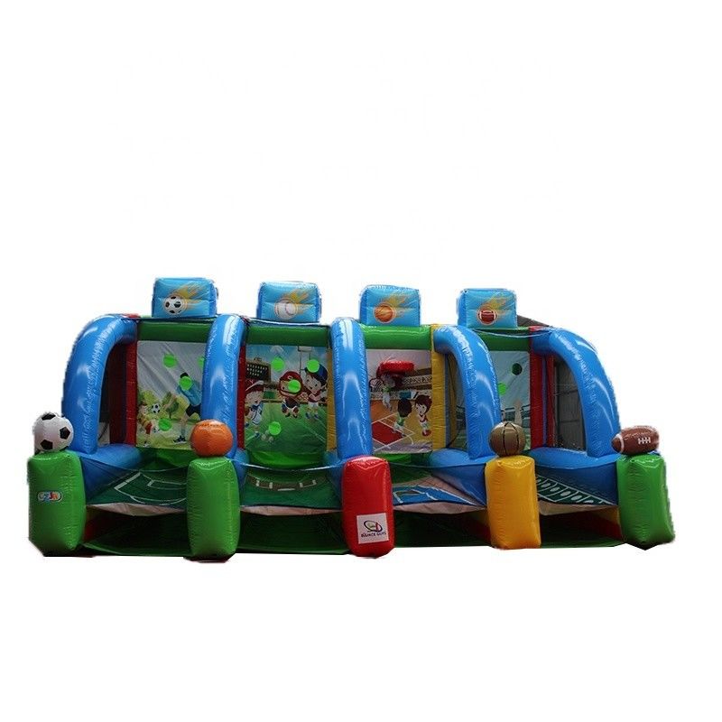 Caractéristiques PORTABLE Enfants 4 en 1 Carnaval Jeu de sport gonflable Jeu de tir de basket-ball gonflable