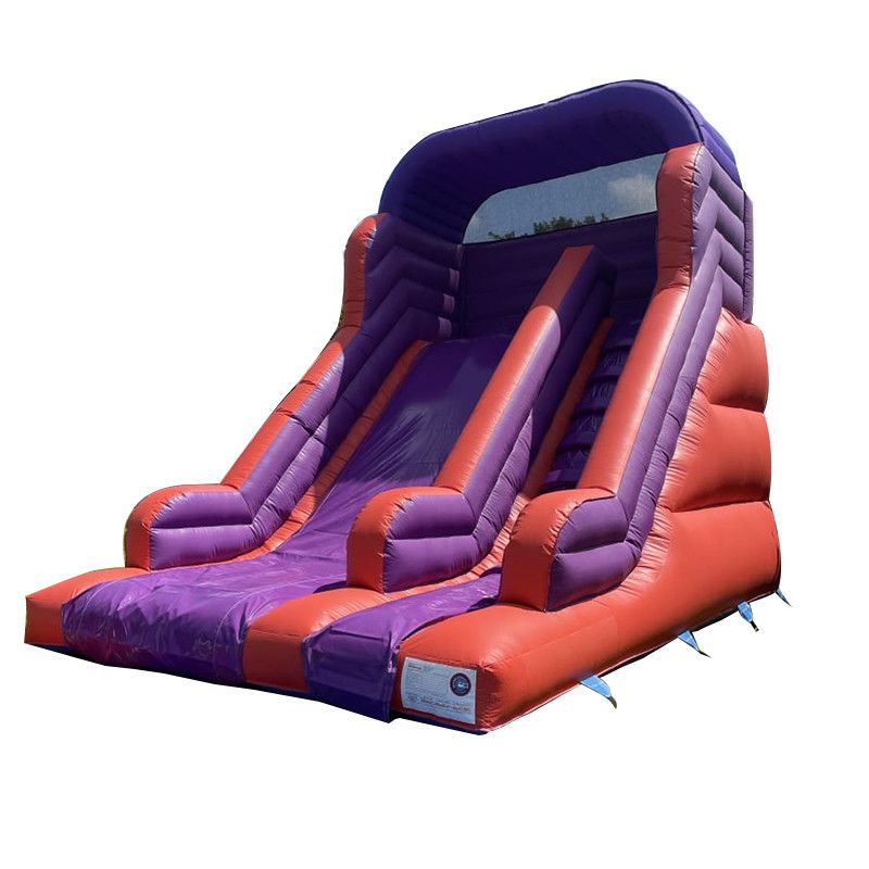 Glissière à saut en terrasse pour enfants et adultes Glissière à eau en PVC violet