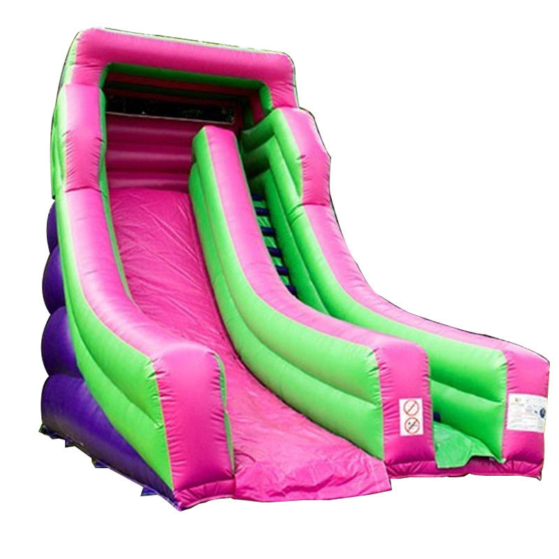 Grand toboggan gonflable en couleur personnalisée pour une occasion commerciale au parc aquatique