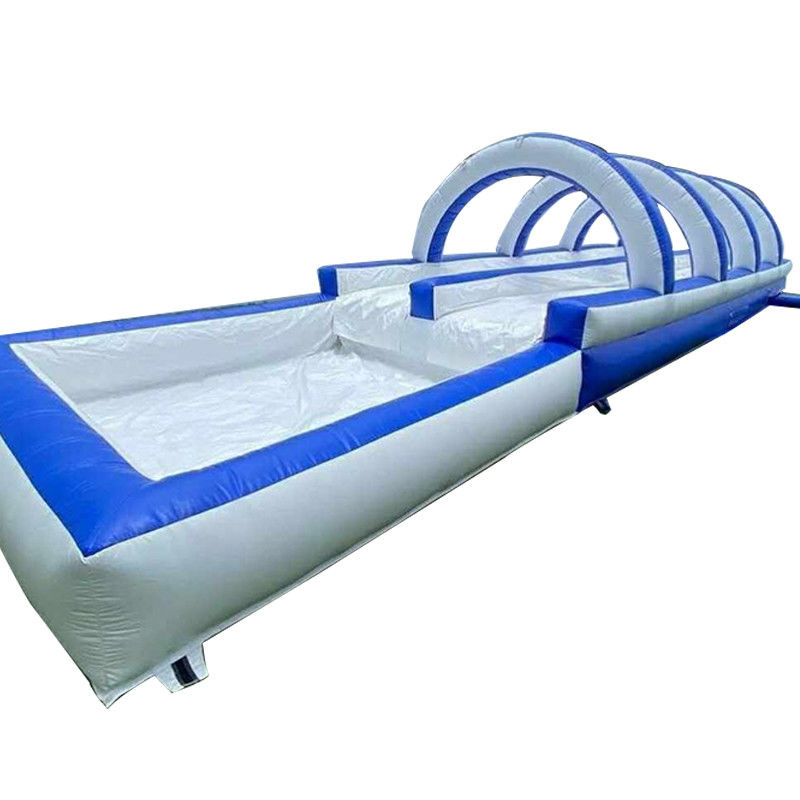 Glissière à eau de couleur personnalisée gonflable avec grande piscine d'eau 12x3x3m ou taille personnalisée