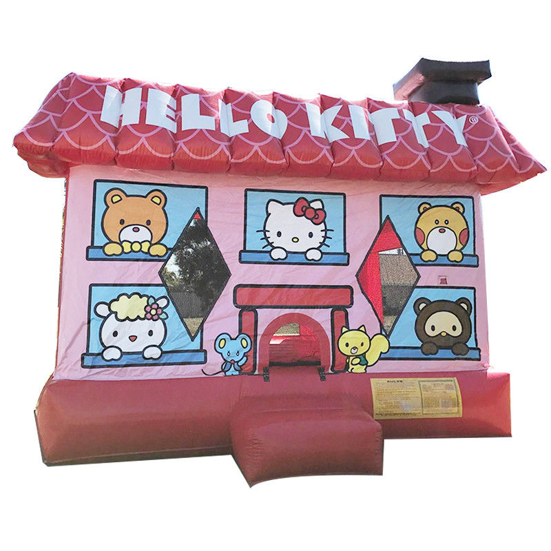 14 ans de popularité Red Hello Kit-ty Trampoline gonflable Château avec kits de réparation