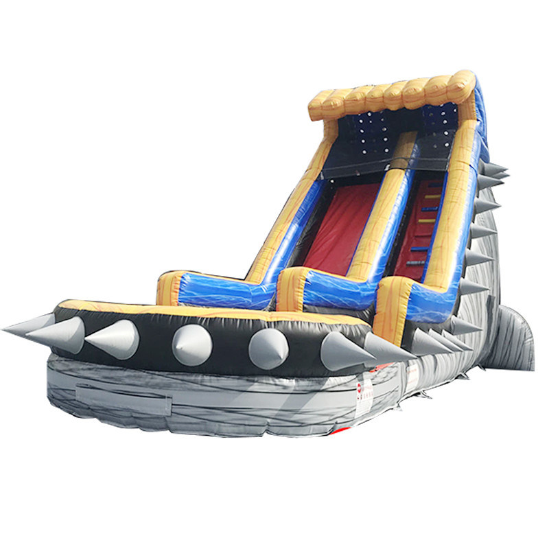 Grand toboggan à saut d'air commercial avec piscine