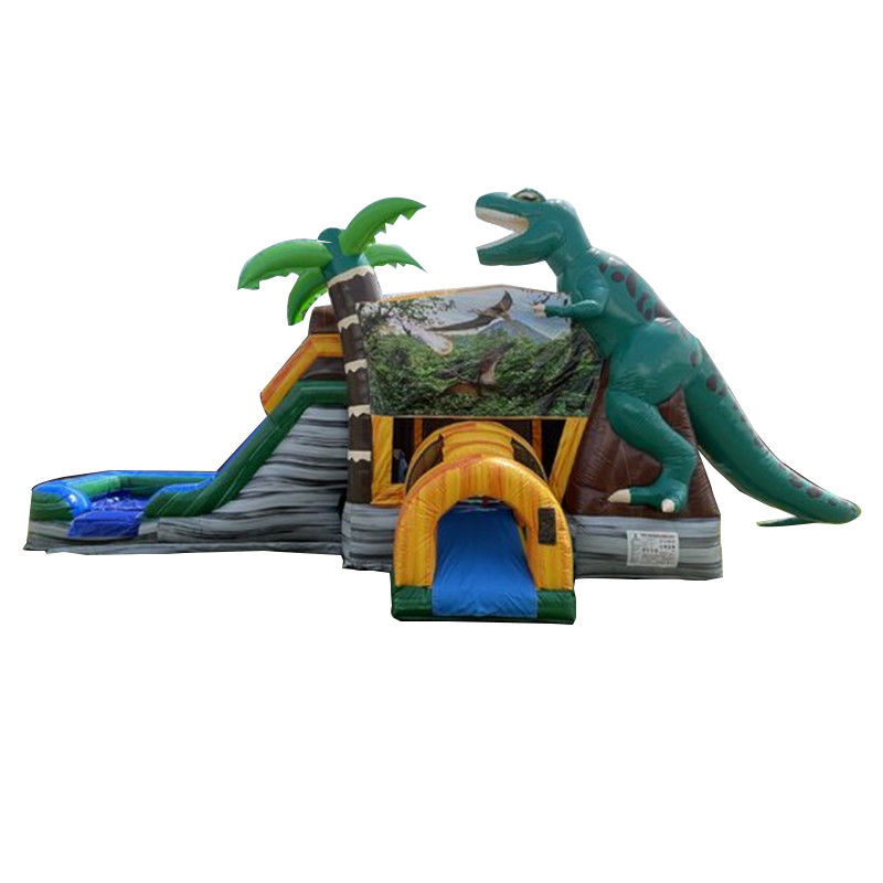 Découvrez le frisson de l'ère des dinosaures avec notre maison gonflable et notre toboggan.