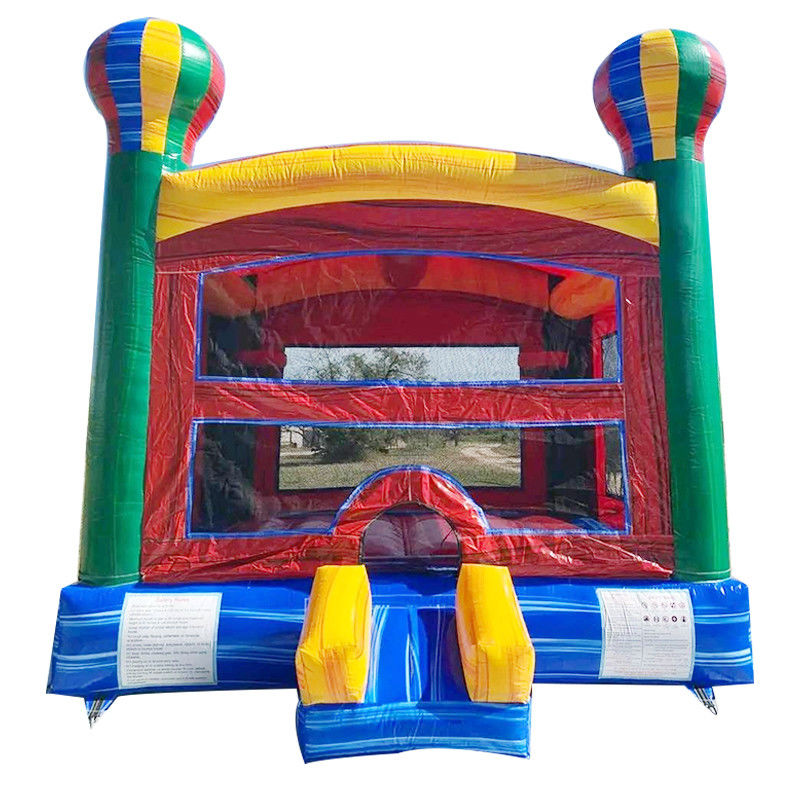 CE/EN71/EN14960 Certifié Arc-en-ciel gonflable ballon à air chaud maison de rebond Château pour enfants