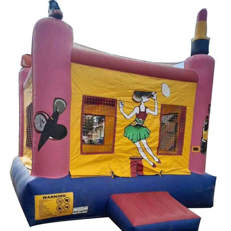 Accessoires de princesse unisexe Château rose gonflable Maison pour enfants Thème de fête d'anniversaire