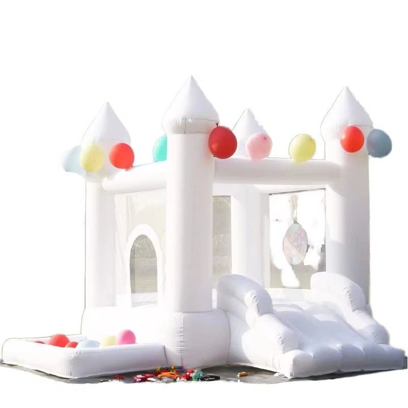 CE/EN71/EN14960 Bouncer gonflable en PVC blanc unisexe certifié pour les terrains de jeux et les fêtes