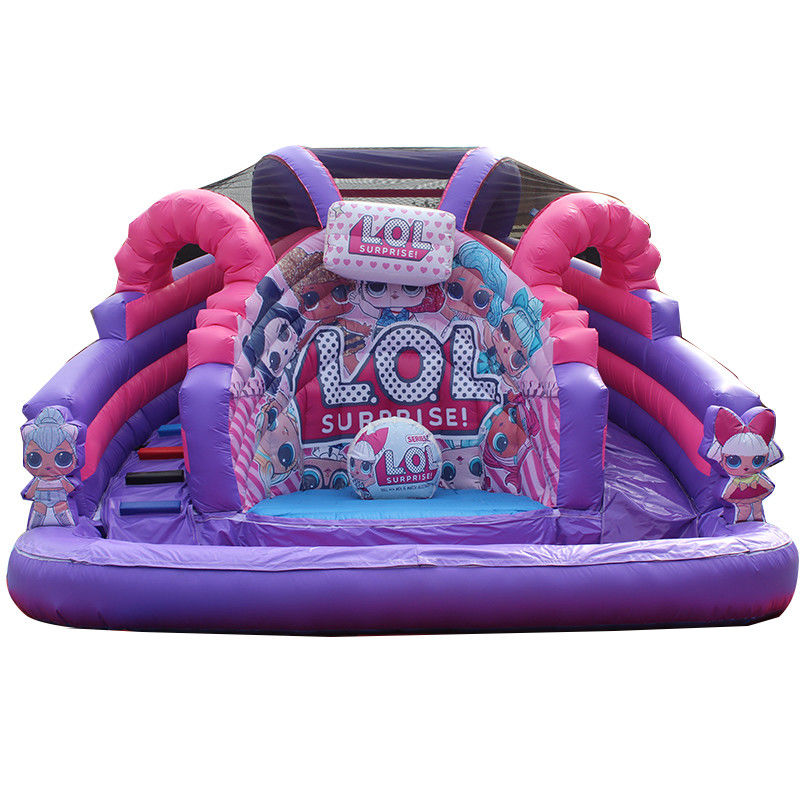 Glissière gonflable pour enfants et adultes de couleur personnalisée et 5 à 10 passagers