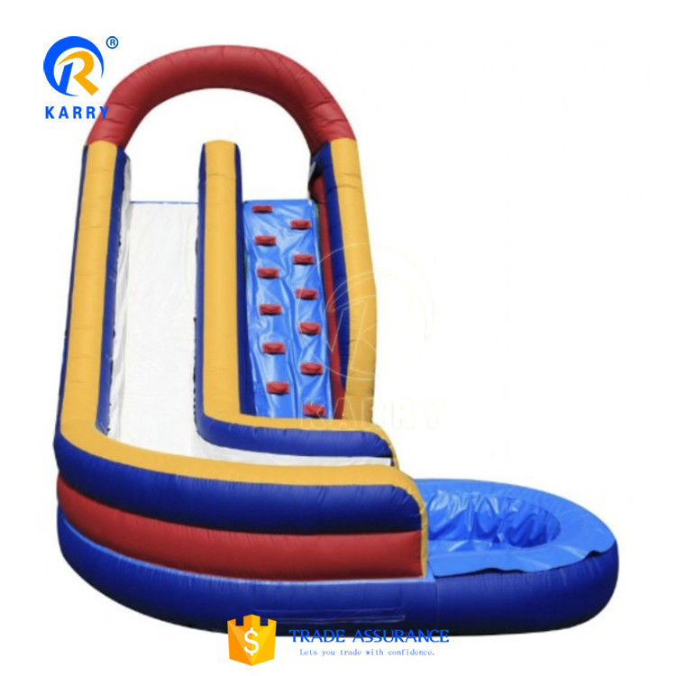 Glissière gonflable personnalisée avec piscine pour enfants et adultes jeu d'escalade
