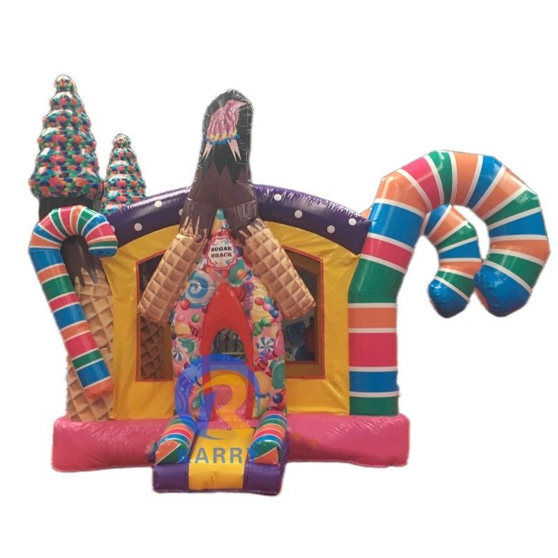 Unisexe maison gonflable pour tout-petits maison gonflable portable maison de bonbons PVC château gonflable avec souffleur