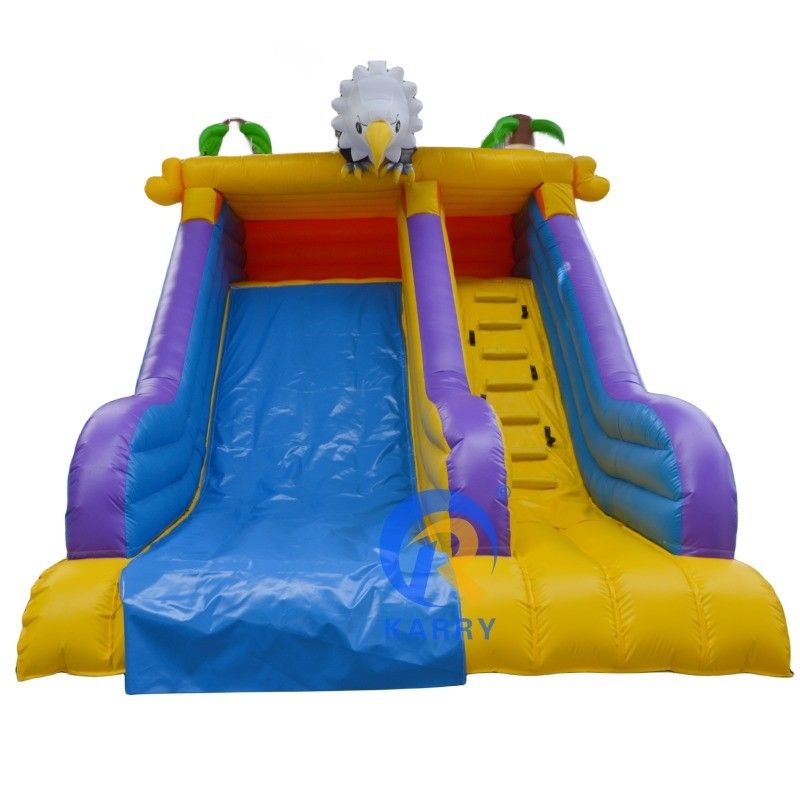 Capacité maximale 100-500 kg Mini petit aigle en colère toboggan gonflable pour le plaisir d'été