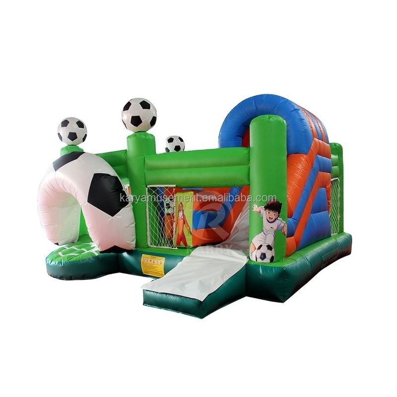 Jump Slide and Score PVC maison gonflable pour les amateurs de football unisexe
