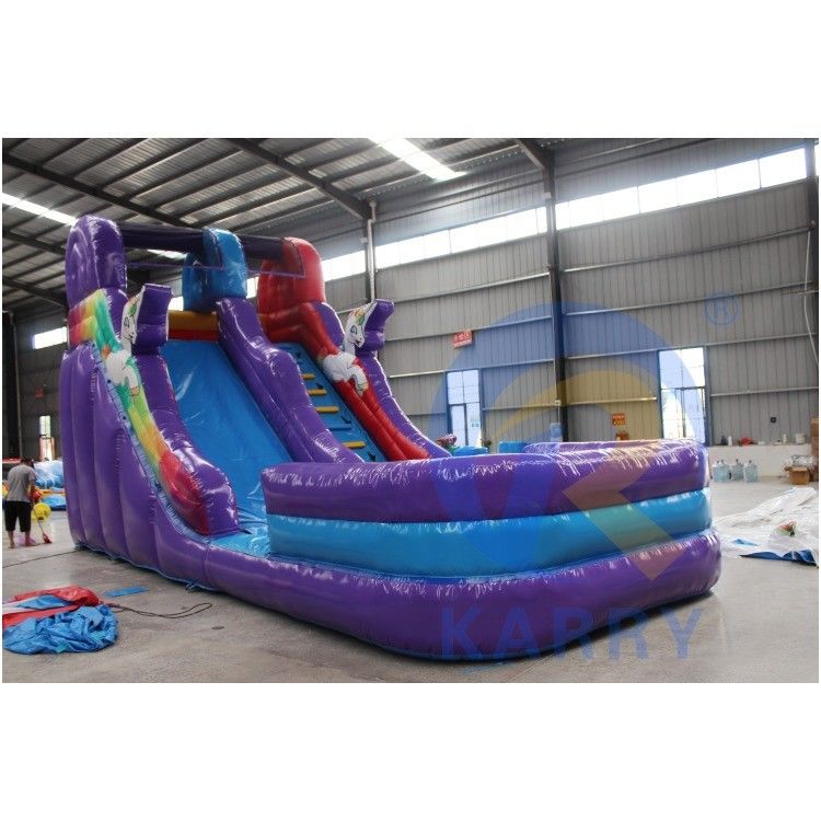 5 à 10 passagers, glisse gonflable en PVC de qualité commerciale avec piscine