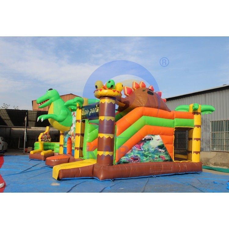 Dino Park Air Bounce House Combo Slide Bouncers Sauteurs pour les enfants