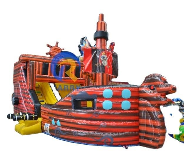 Facile à mettre en place bateau pirate maison gonflable pour jouer en plein air des enfants