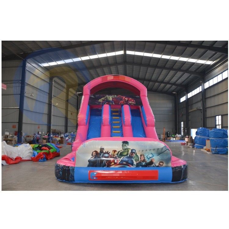 Impression numérique Commercial Adult Size Inflatable Slide Combo d'eau avec feu Beau motif