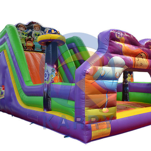PVC Commercial Wet Dry Space Travel Slide maison gonflable gonflable pour enfants et adultes