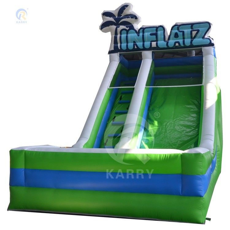 Glissière gonflable pour enfants et adultes Jouez en PVC vert