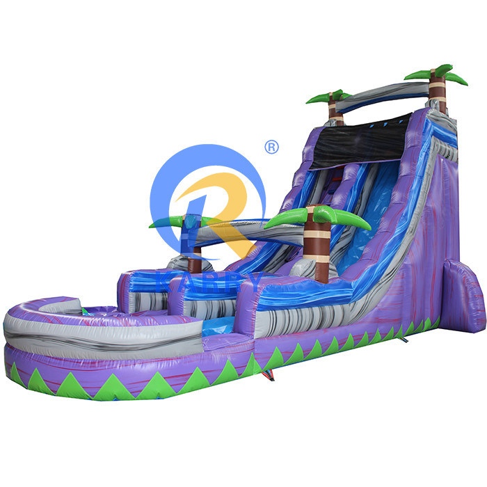 Commercial personnalisé couleur gonflable piscine toboggan avec conception de parc aquatique