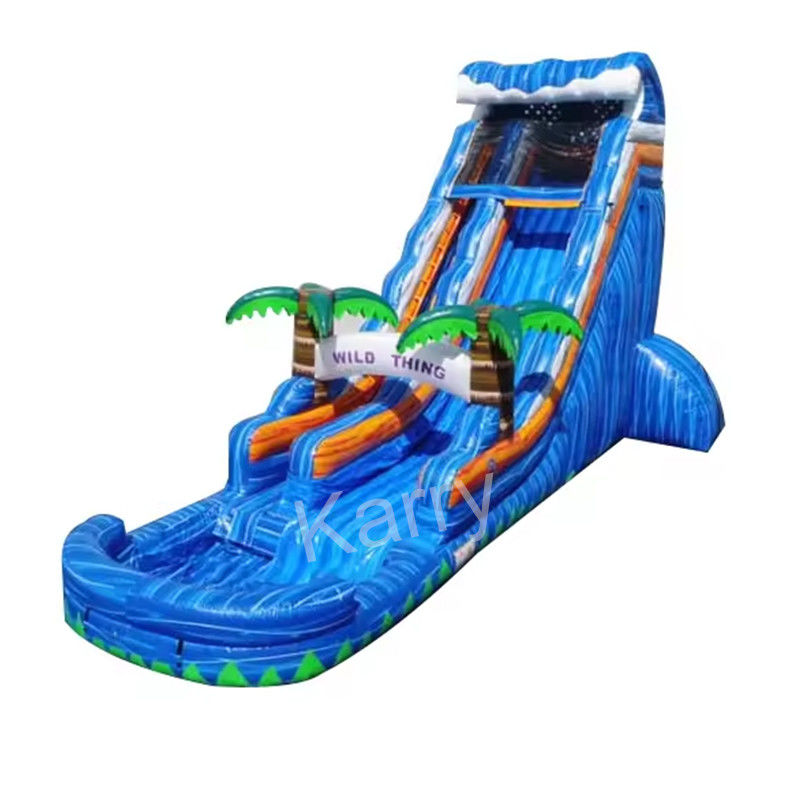 Occasion Jeux commerciaux gonflables Marbre Palm Tree Bouncer Glisseur pour le jeu en plein air