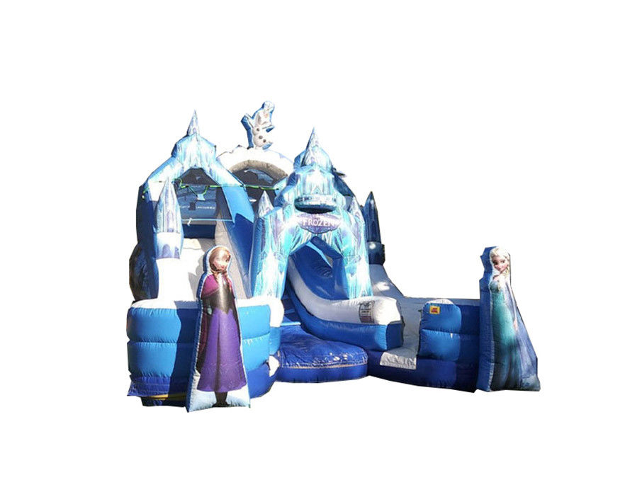 Personnalisé personnage de dessin animé en couleur Double extérieur glacé gonflable glissière pour les enfants fête