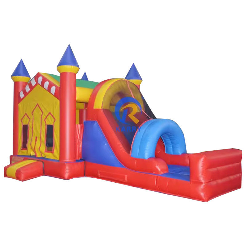 Trampoline portable saut à l'air château bouncer avec glissement de piscine jaune Caractéristiques PORTABLE