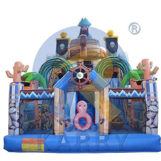 Commercial PVC gonflable château gonflable glissière ville amusante sauteur pour les enfants et les adultes