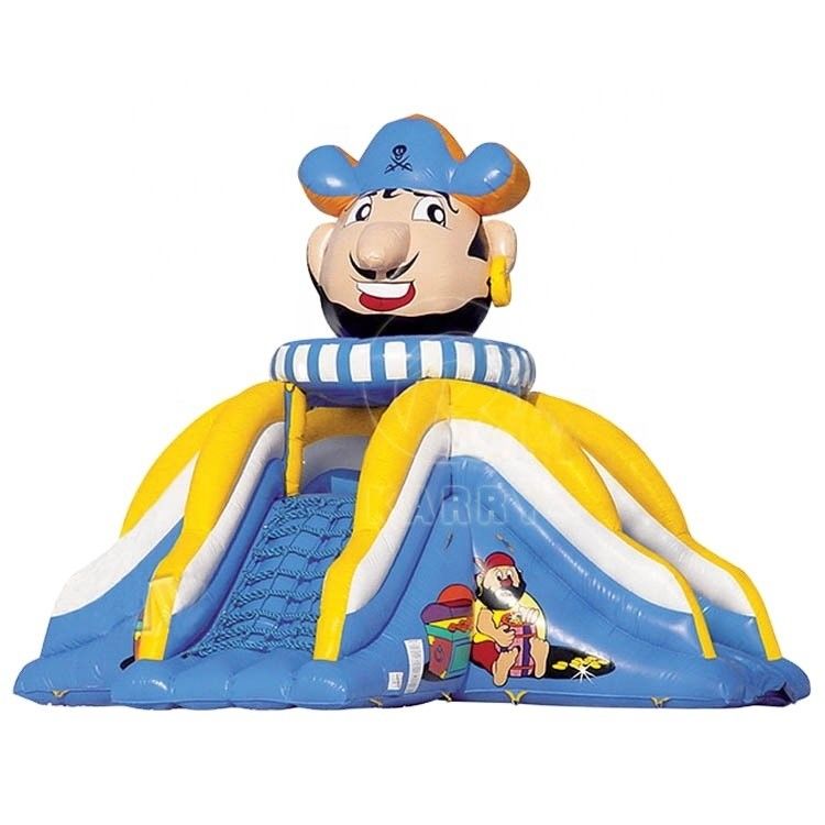 Château gonflable en PVC coloré sur mesure avec kits de réparation de glissement d'eau inclus