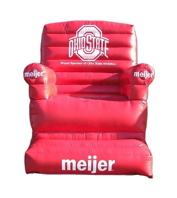 Range d'âge 14 ans et plus Souffle chaise gonflable en PVC canapé avec impression de logo sur mesure