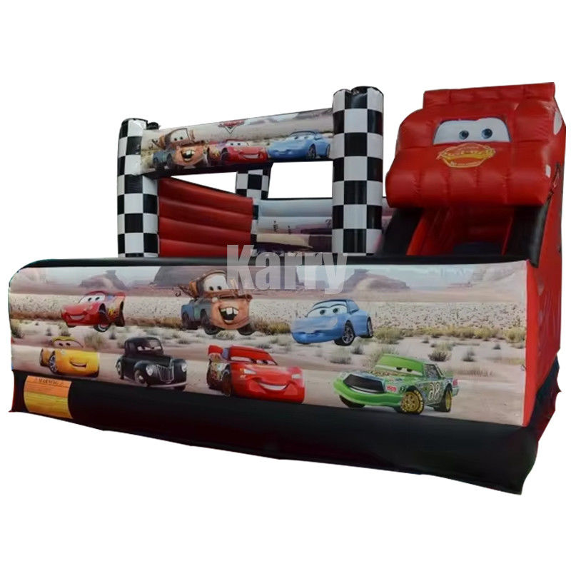5*5m Combo de voiture de course rouge Château glisse gonflable Bouncy Bouncer Combo et l'efficacité