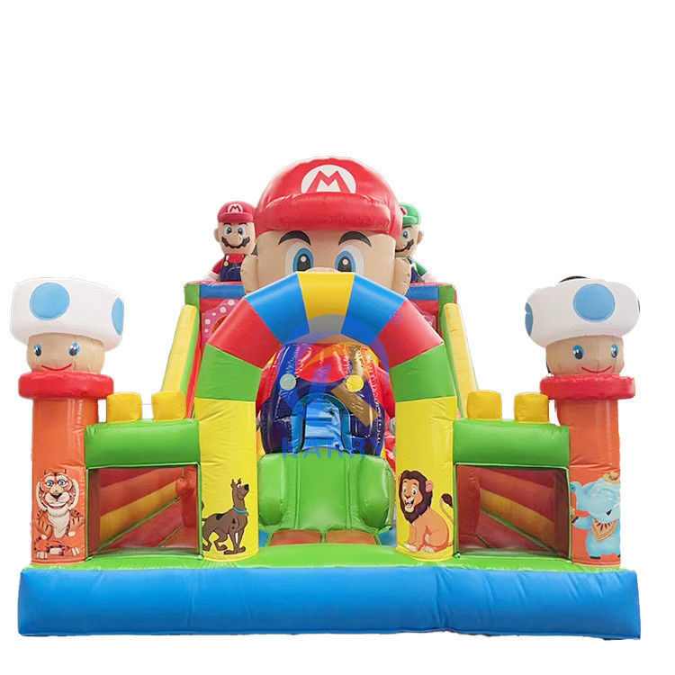 Full Size Commercial Rental Combo Bouncer gonflable avec glissière à eau et kits de réparation